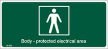Body Protected Electrical Area sign